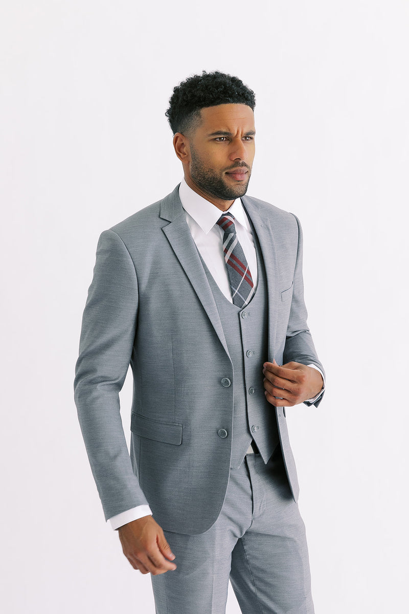 Grey Ultra Slim Stretch Suit – Taylor and Black
