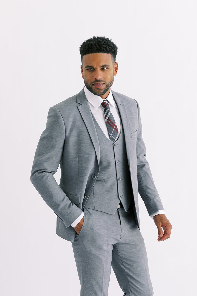 Grey Ultra Slim Stretch Suit – Taylor and Black