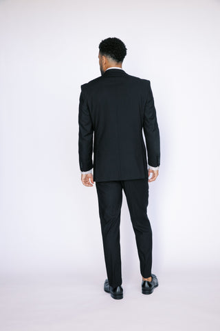 Tonal Stripe Modern Fit Suit
