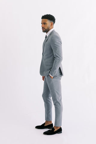 Grey Ultra Slim Stretch Suit