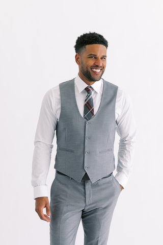 Grey Ultra Slim Stretch Suit