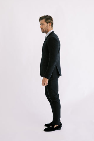 Black Ultra Slim Stretch Suit